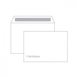 Envelopes 114x162mm CX500Un AUTODEX Branco C6  90gr