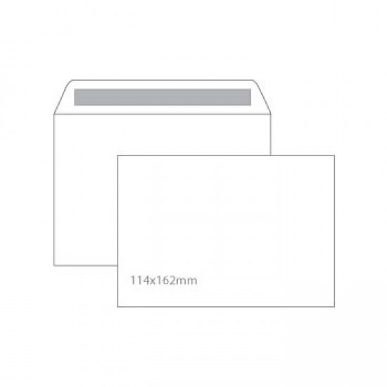 Envelopes 114x162mm CX500Un AUTODEX Branco C6  90gr