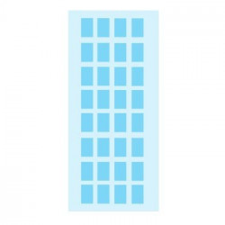 Etiquetas 12x19mm  Herma 3643 Azul Claro 5Fls 160un