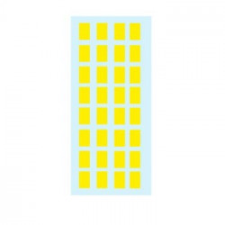 Etiquetas 12x19mm Herma 3641 Amarelo 5Fls 160un