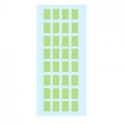 Etiquetas 12x19mm Herma 3645 Verde Claro 5Fls 160un