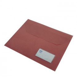 Envelope A4 Pvc Roma 141 com Visor Vermelho