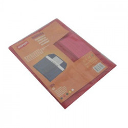 Envelope A5 Pvc Translucido com Visor - Vermelho