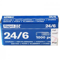 Agrafos 24/6 Rapid (2/20 Folhas) Cx1000un - 1un