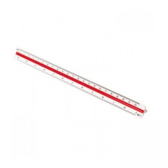 Regua Escala Triangular Maped  30cm (1:20,1:25,1:125,1:50,1
