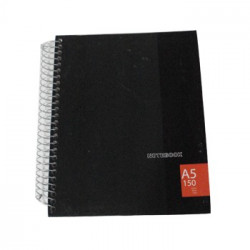 Caderno Espiral NoteBook A5 Pautado C/Cartao 150Fls 70g 5un