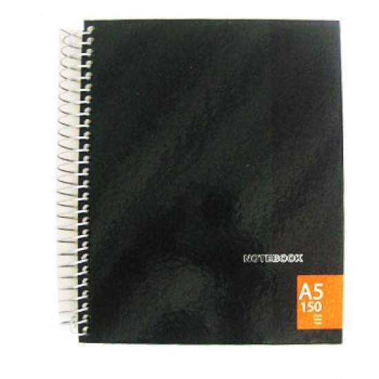 Caderno Espiral NoteBook A5 Quadriculado Capa Cartao 150Fls