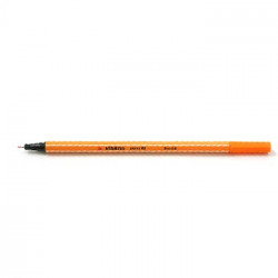 Marcador Fino 0,4mm Stabilo Fineliner Point 88 Laranja Cx10