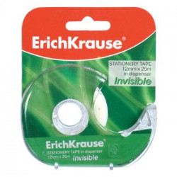 Fita Adesiva 12mmx25mts Invisivel c/Dispensador -1un