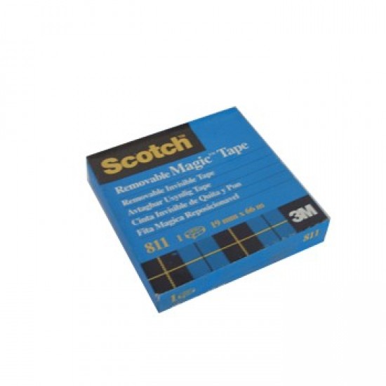 Fita Adesiva 19mmx66m Invisible Scotch Magic 811  - 1 un