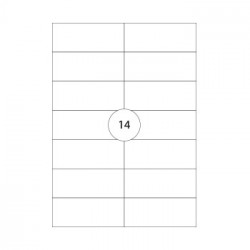 Etiquetas 105x42,4  100 Folhas 1400un