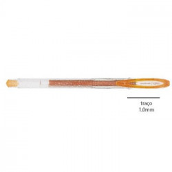 Esferografica UNI UM120SP SIGNO Sparkling 1,0mm Laranja -1un