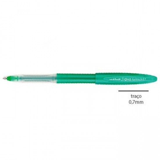 Esferografica UNI UM170 Ball Gelstick  0,7mm Verde Cx 12