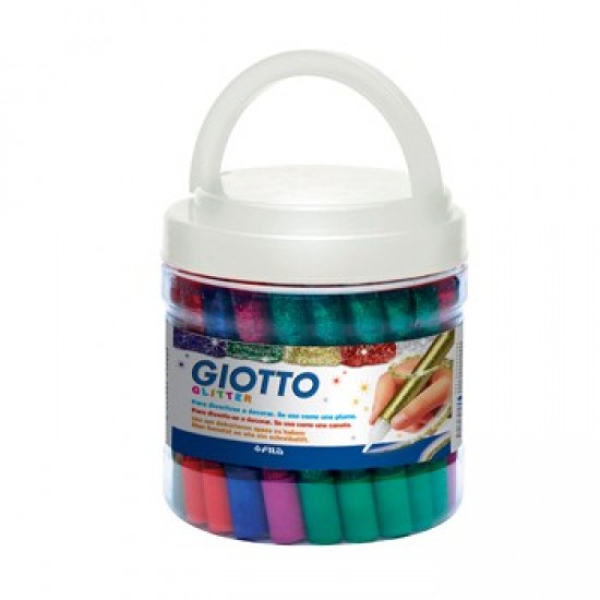 Marcadores Giotto Glitter Glue Cores Sortidas 50x10,5ml