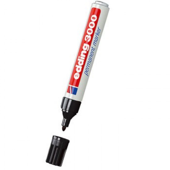 Marcador Grosso Edding 3000 Preto