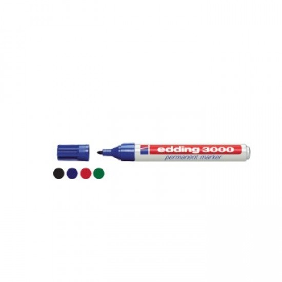 Marcador Grosso Edding 3000 Vermelho