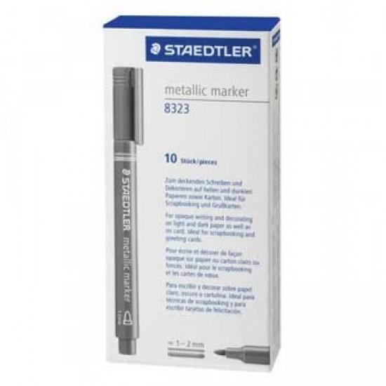Marcador Medio 1,2mm Staedtler Metalic Marker -Prata