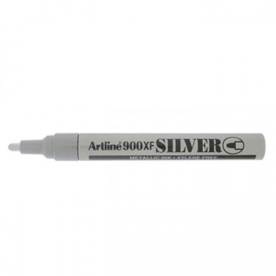 Marcador Perm. Grosso 2,3mm Artline 900XF Prata -1un