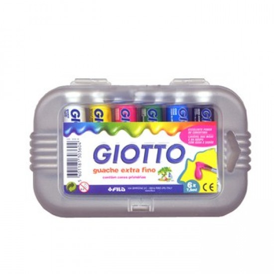 Guache Giotto 7,5ml Cores primarias Cx 6