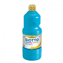 Guache Liquido Giotto Escolar 1 Litro Azul Cyan