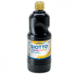 Guache Liquido Giotto Escolar 1 Litro Preto