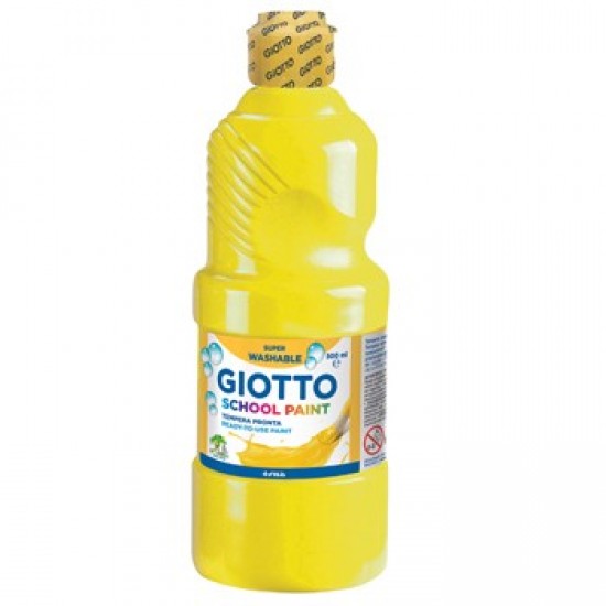 Guache Liquido Giotto Escolar 500ml Amarelo
