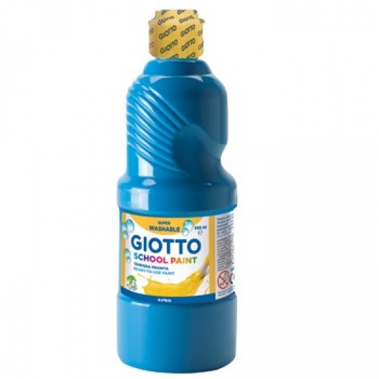 Guache Liquido Giotto Escolar 500ml Azul Cyan