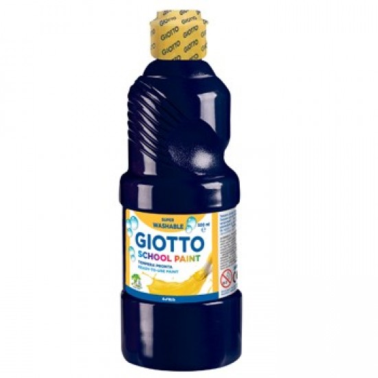 Guache Liquido Giotto Escolar 500ml Preto