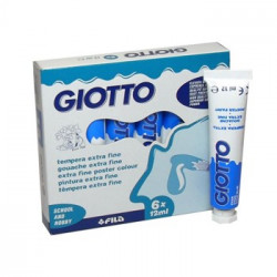 Guaches Giotto 352015 Cyan Tubo 12ml Cx 6uni.