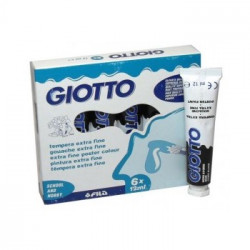 Guaches Giotto 352024 Preto Tubo 12ml Cx 6uni.