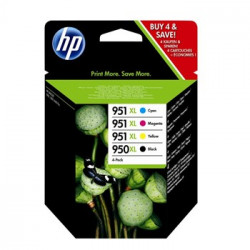 Combo Pack 4 Tinteiros HP OfficejetPro 8100 N&ordm;950XL/951XL
