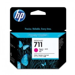 Tinteiro HP Designjet T120/T520 N&ordm;711 Magenta Pack3