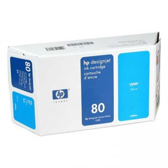 Tinteiro HP DSJ1050C/1055CMl N&ordm;80 350ml Azul
