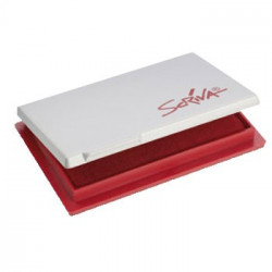 Almofada Carimbos N&ordm;2 7x11cm Scriva Vermelho