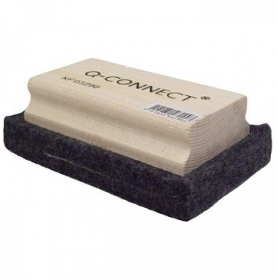 Apagador de madeira para giz com base em feltro