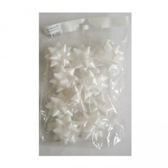 Lacos Adesivos p/Embrulhos 19mm Branco 10un