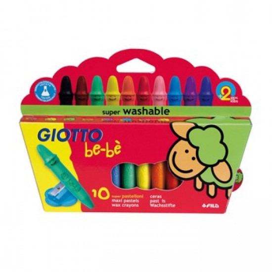 Lapis Cera Giotto Be-Be 10un + 1 Afia Lapis