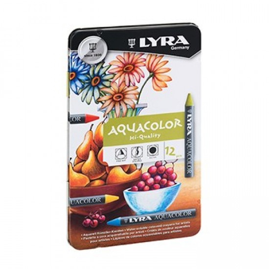 Lapis Cera Lyra Aquacolor Cx Metal 12un