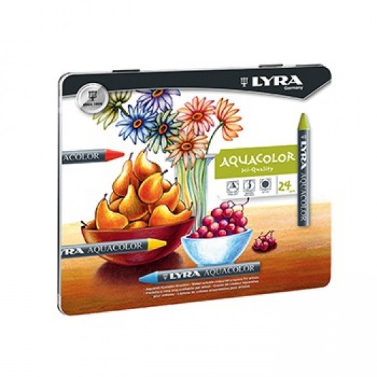 Lapis Cera Lyra Aquacolor Cx Metal 24un