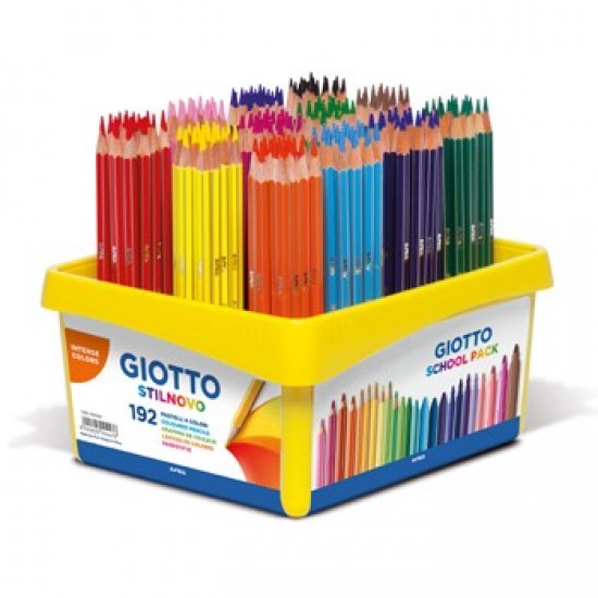 Lapis Cor 18cm Giotto Colors 3.0 Cx Schoolpack 192unid