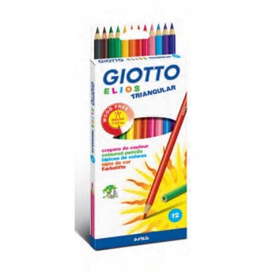 Lapis Cor 18cm Giotto Elios Triangular Caixa 12un