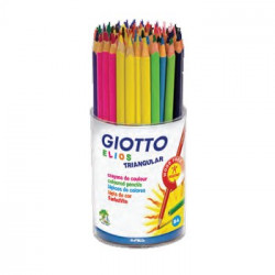 Lapis Cor 18cm Giotto Elios Triangular Copo 84un