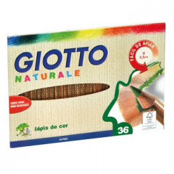 Lapis Cor 18cm Giotto Natural Cx Cartao 36un