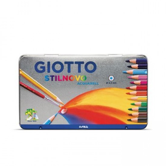 Lapis Cor 18cm Giotto Stilnovo Acquarell Cx Metal 12un