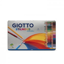 Lapis Cor 18cm Giotto Stilnovo Acquarell Cx Metal 36un
