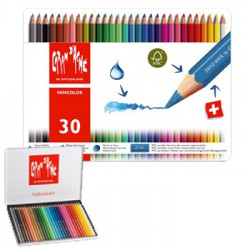 Lapis Cor Caran DAche Fancolor Cx Metalica 30 Cores