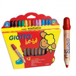 Lapis Cor Giotto Be-Be 12un + 1 Afia Lapis