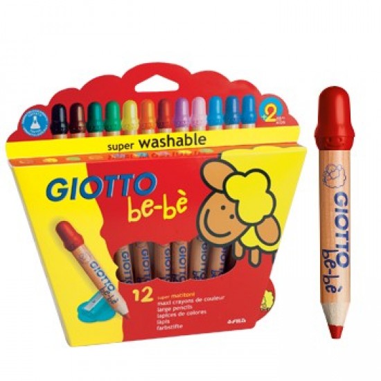 Lapis Cor Giotto Be-Be 12un + 1 Afia Lapis