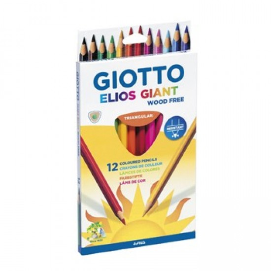 Lapis Cor Giotto Elios Giant Triangular Cx 12un