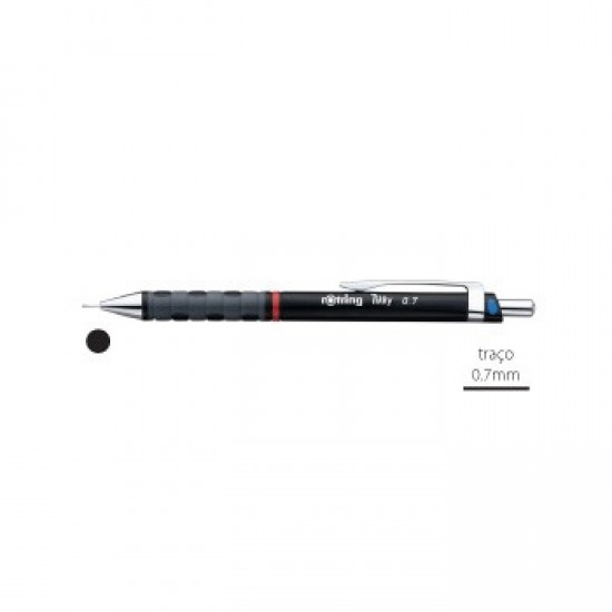 Lapiseira 0,7mm Rotring Tikky II Preto 1un